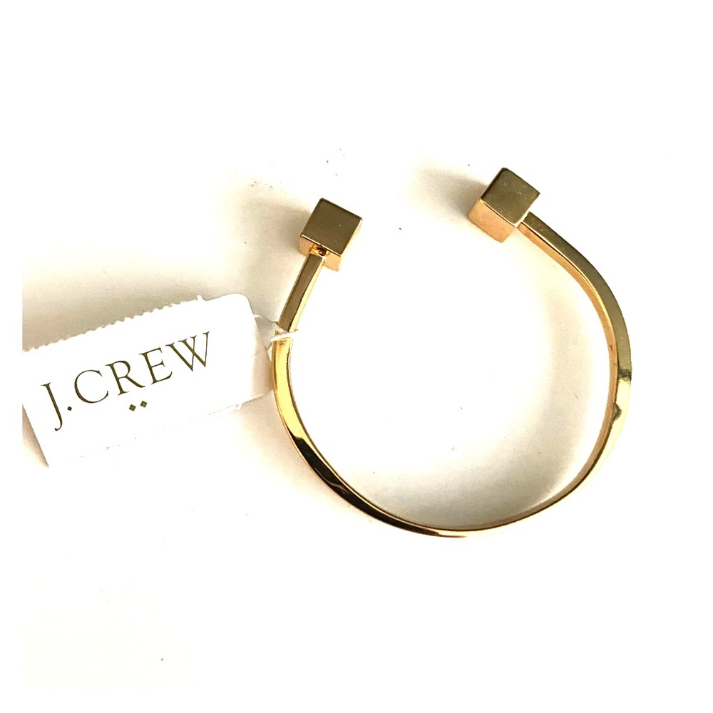 J.Crew gold cuff bracelet NWT